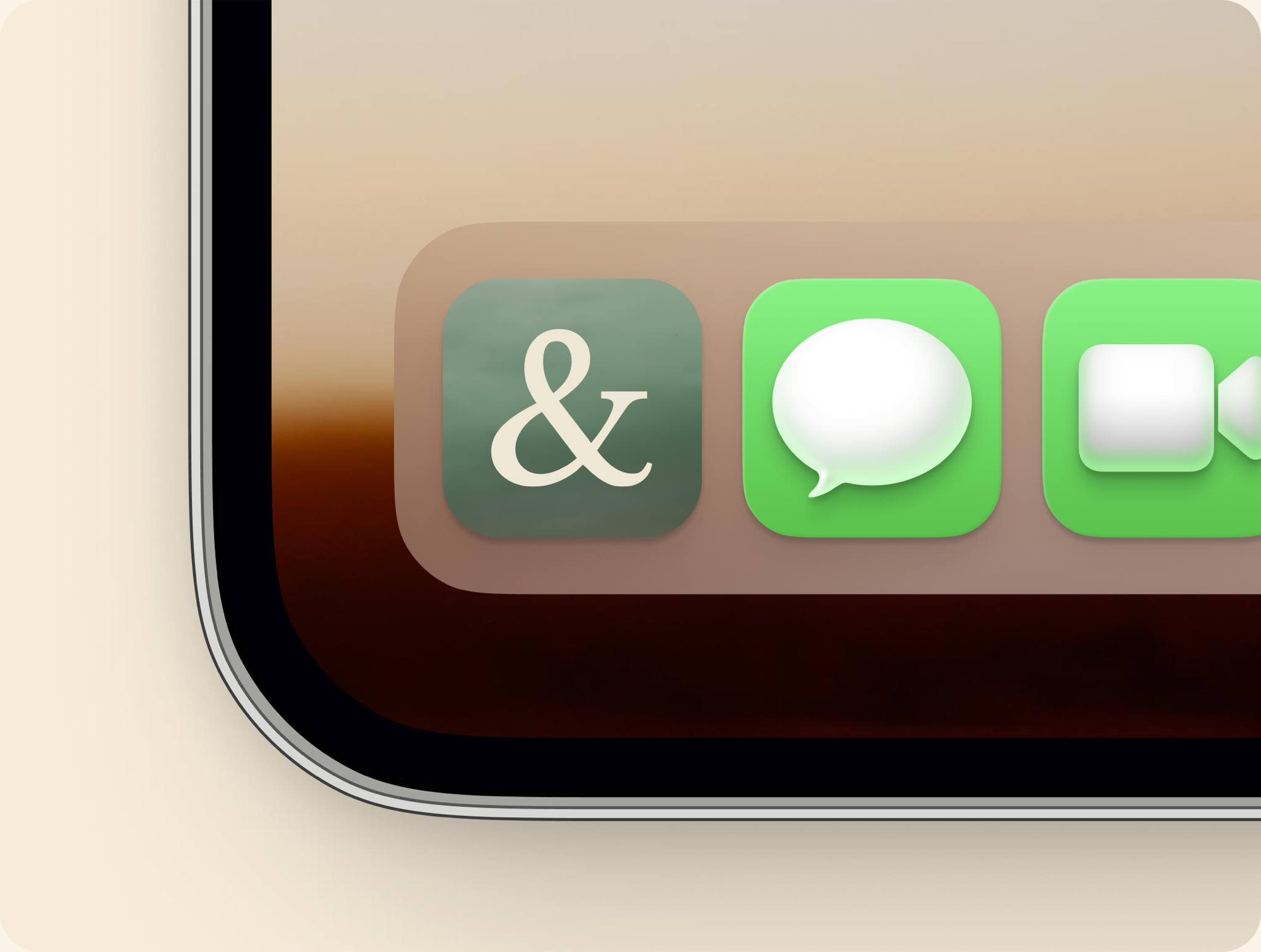 The twain app icon on an iOS home-screen dock